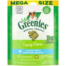 Greenies Catnip Flavor Dental & Crunchy Treat For Cat, 4.6 Oz
