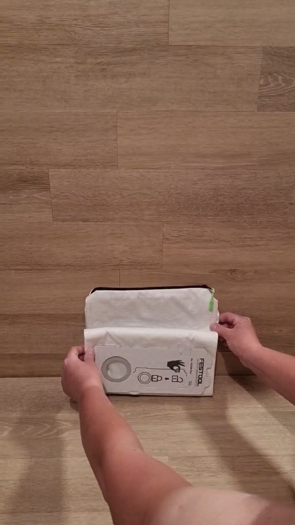 204308 Festool Rivets Reusable Dust Extractor Bag with ZIP, CT15 MINI