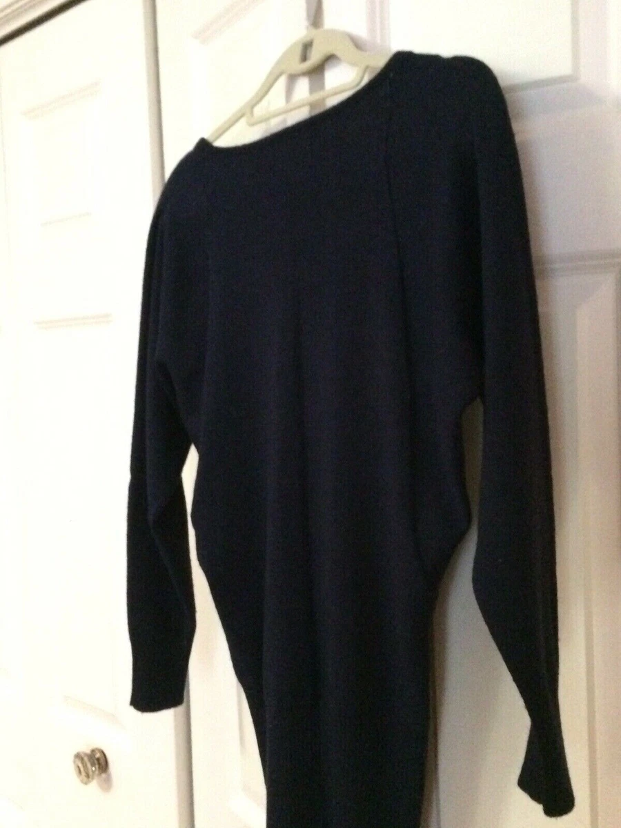 Brunella Gori Women s Small Navy Extra Fine Merino Wool Sweater