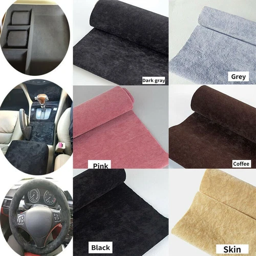 Self Adhesive Ice Velvet Fabric Flocking Liner DIY Car Interior Craft Sticker - Picture 2 of 34