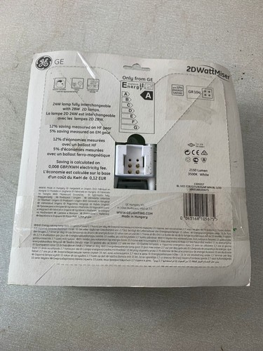 GE GR8 28 WATT 2D WATTMISER 2150 LUMEN LAMP x 3 - Picture 3 of 5