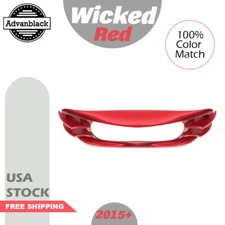Advanblack Wicked Red Headlight Bezel Fits Harley Road Glide FLTRX 2015+