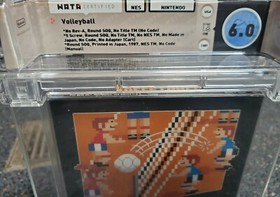 8 bit Nintendo NES - Volleyball - Black Box - CIB Complete - WATA Graded 6.0
