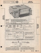 Mercury - Automobile Receiver - Model 6bm - Photo Fact Folder - 1956