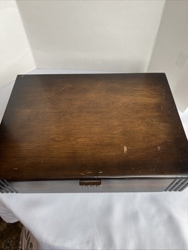 Rogers 1847 Silverplate 44 Piece Flatware Set Exquisite Pattern with Wood Case - Picture 9 of 9
