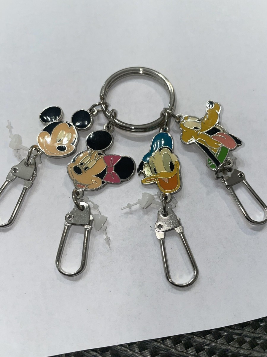 Disney Character Keychain Multi Key Holder Mickey Minnie Donald