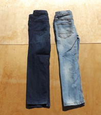 Size 8 - Boys Denim Jeans, Cat  Jack, Straight Leg - Light Wash/ Rinse