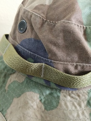 US Military Hat Sun Hot Weather Type II Size 7¾ Camo Bucket - Picture 4 of 5
