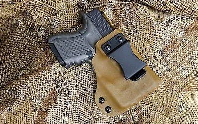 Gunner's Custom Holster fits Glock 26 27 33 Streamlight TLR-6 IWB Holster FOMI