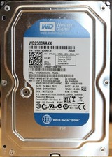 Western Digital or Seagate 3.5" 250GB SATA  Desktop Hard Drive - Tested & Wiped