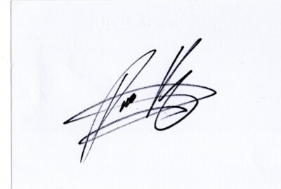 David Ajala britischer Schauspieler STAR TREK DISCOVERY signed Karte/Seite handsigniert