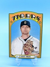 2021 Topps Heritage Casey Mize 1972 Die-Cut Mini RC #72DC-22 Perfectly Centered