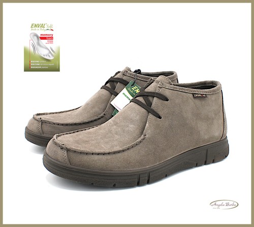 Enval Soft scarpe da uomo polacchine scarponcini in camoscio invernali  memory 42 | eBay
