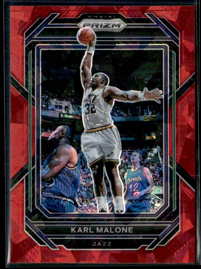 2022-23 Panini Prizm Red Cracked Ice Karl Malone Utah Jazz #284 | eBay