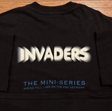 Vintage 1995 Invaders TV Show Promo Tee T-Shirt Size XL Made In USA Fox