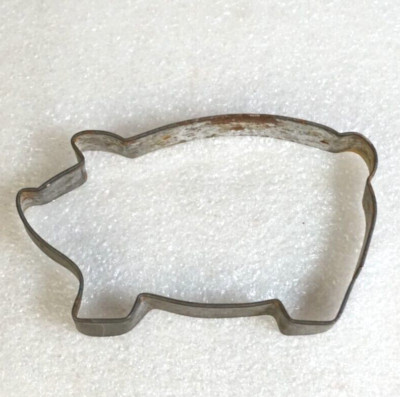 Vintage Tin Pig Hog Cookie Cutter
