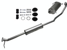 Auspuff Auspuffanlage mit Chromblende für Opel Agila B Suzuki Splash EX 1,0 08-