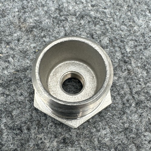 Lot of 2 - 1" x 1/4" NPT Threaded Hex Bushing 304 Stainless Steel 150 Fitting - Picture 10 of 14