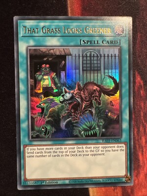 Yugioh That Grass Looks Greener Nachbars Gras Ultra Rare Bonanza RA03 NM