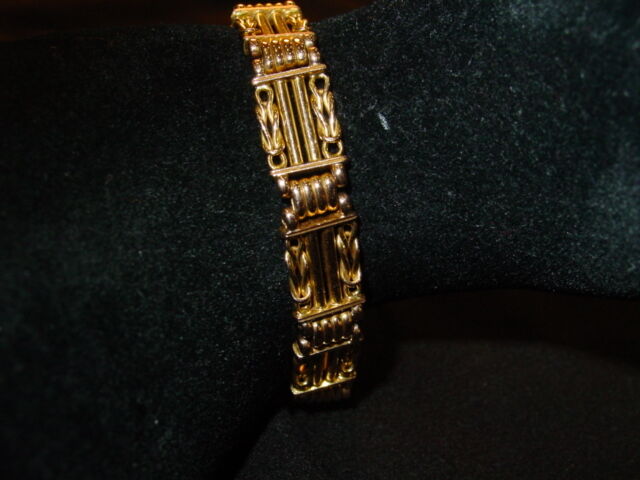 15K Rose Gold Beautiful English Marked Bracelet-L… - image 2