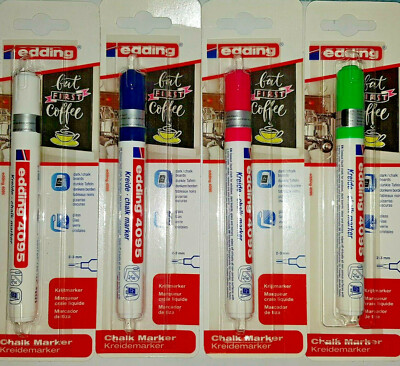 edding 4095 Kreidemarker / Chalk Marker - leuchtende Farben auf Tafeln und Glas