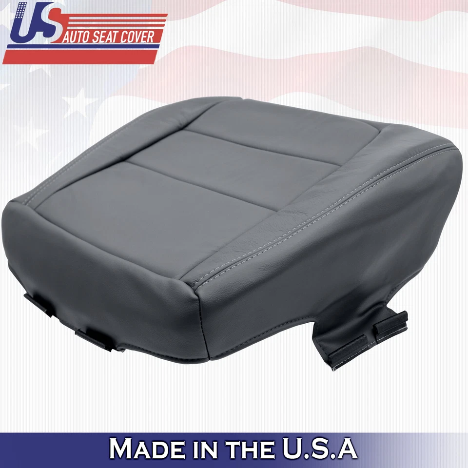 Ford Explorer Sport Trac 2001 2002 2003 parte inferior del pasajero cubierta de asiento de cuero gris Foto 3 de 4