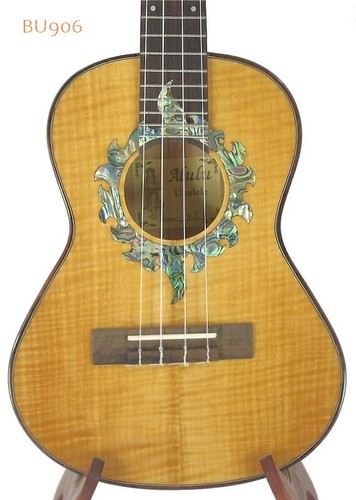 Alulu Solid Lagerstroemia wood Tenor ukulele, Sun pattern rosette, BU903-906 - Picture 11 of 15