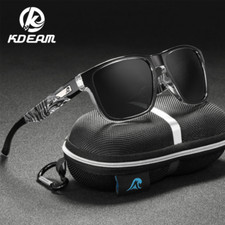 KDEAM Polarized Sport Sunglasses UV400 Men Women Square Outdoor Driving Glasses