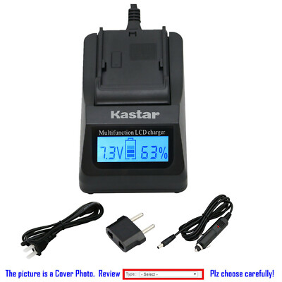 Kastar Battery LCD Fast Charger for Sony NP-FW50 & Sony NEX-6 NEX-F3 Camera