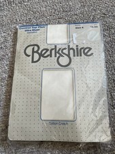 1 Pair Vintage Berkshire Pantyhose Flat Knit Ivory Size 4