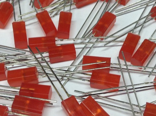 5 Stück LED Quadratisch 5 x 5 mm Rot Kingbright (M6412) - Picture 3 of 8
