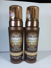 Jergens Natural Glow Instant Sun Light Bronze Sunless Tanning Mousse 6fl oz