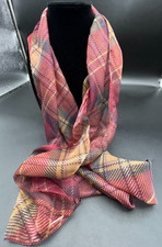 Multicolor Polyester 58" Gingham Scarf