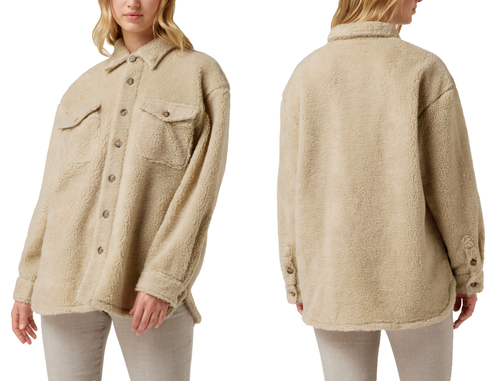 Polo Ralph Lauren Teddy-Fell Faux fur Coat Jacket Loose Jacket Parka L - Picture 4 of 23