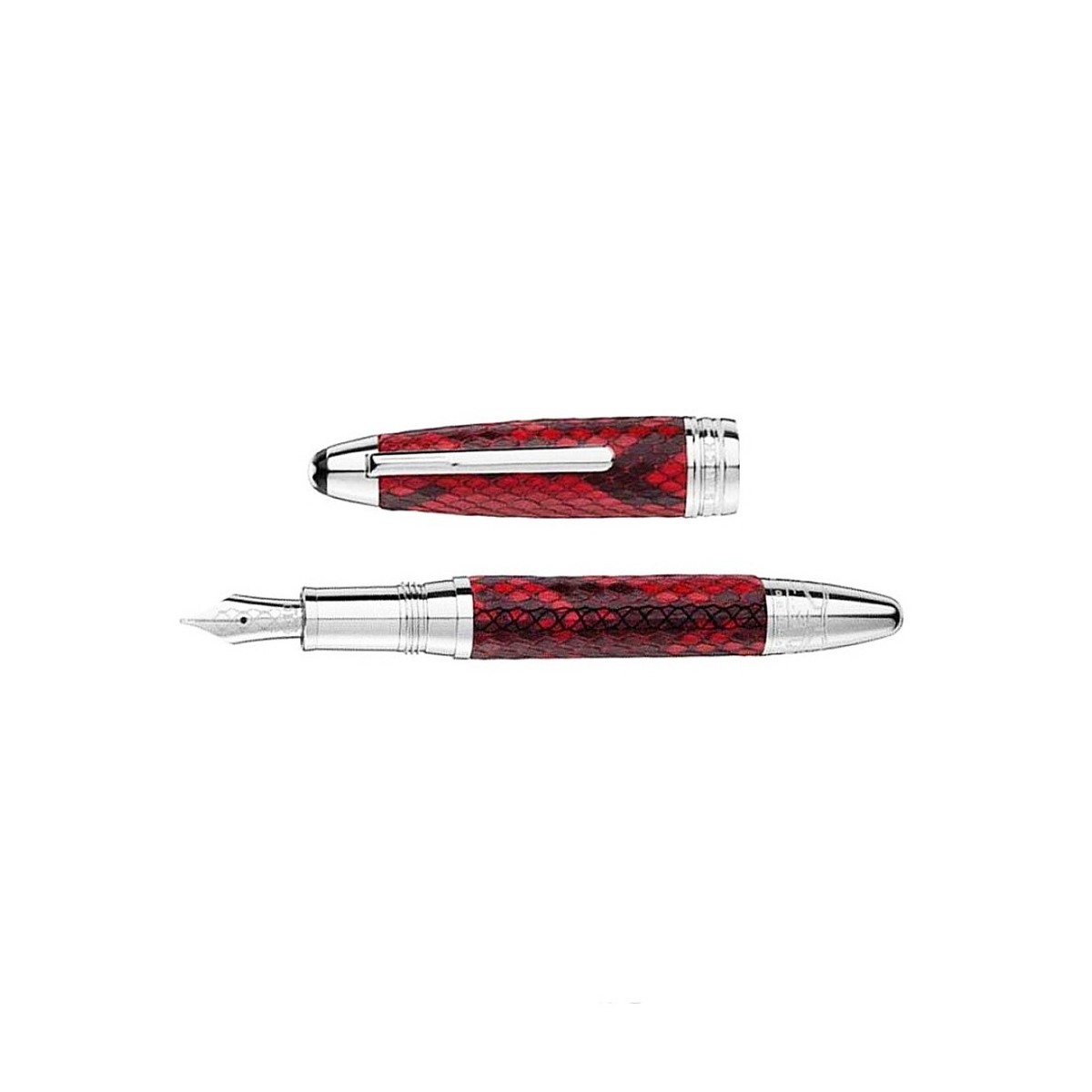Montblanc Great Masters Exotic Leather Red Python Fountain Pen
