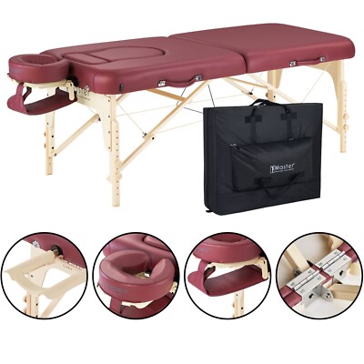 Master Massage 30� Eva Pregnancy Portable Massage & Burgundy Color