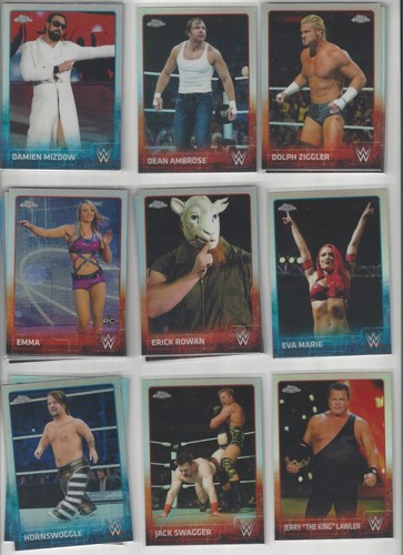2015 Topps Chrome WWE Refractors pick your card - Picture 35 of 73