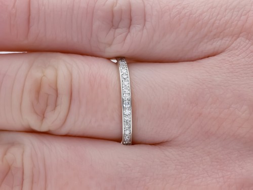 Memory Ring 0,73 Karat Diamanten 585 Weiss Gold Size 55 neu Wert: 2.700 EUR deta - Bild 5 von 6