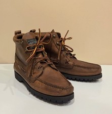 Vintage Polo Country Ralph Lauren Mid Brown Leather Boots Size 9.5 B