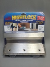 Door Barricade Brace the NIGHTLOCK Security Lock Brushed Nickel Finish 14002