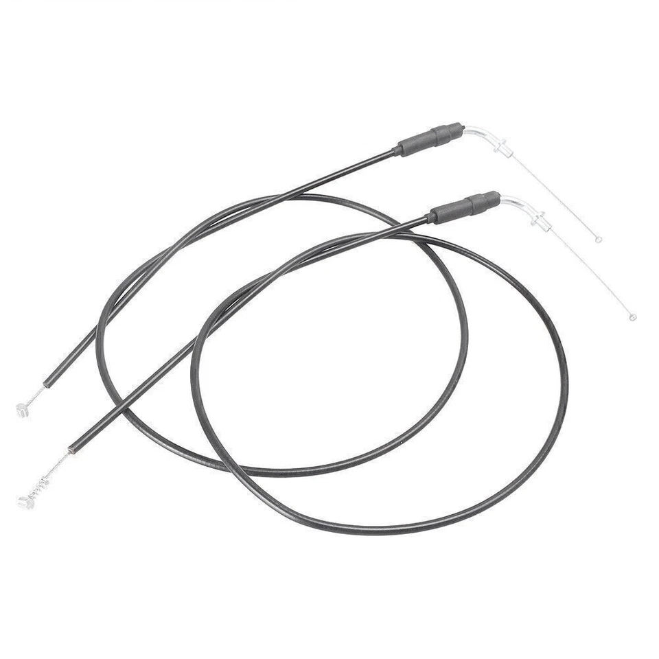 Para Harley Sportster 883 1200 130cm Cables de Acelerador Cable de Repuesto Negro 2x Foto 2 de 4