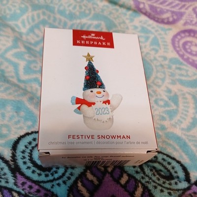 2023 Hallmark Keepsake Ornament Festive Snowman Limited Edition New In Box