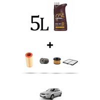 Hoffcar Set Service 4 Filter Und 5L ÖL FüR Citroen Xsara 1.9 Diesel 51Kw Von