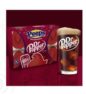 PEEPS Dr Pepper Flavored Marshmallow Chicks Easter Candy 3 oz Limited Edition