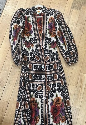 FARM RIO FLOWER TAPESTRY MAXI DRESS XS | eBay