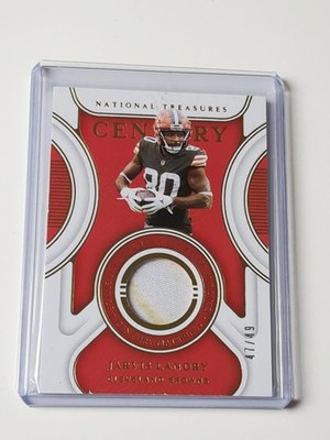 Panini National Treasures 2021 Jarvis Landry Browns Game Worn Patch NFL /49