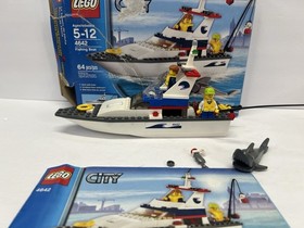 LEGO CITY: Fishing Boat (4642) With Box Mini Figures & Instructions Shark