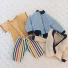Vintage Ken Doll Clothes 60’s 70’s Knit Sweater Zip Jacket Black Label, Barbie