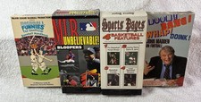 Vintage Sports Folly VHS Lot MLB Funniest, MLB Bloopers, Madden & Basketball