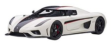 AUTOart 1/18 Koenigsegg Regera White Carbon Black Red 79027 Die-Cast Model Car